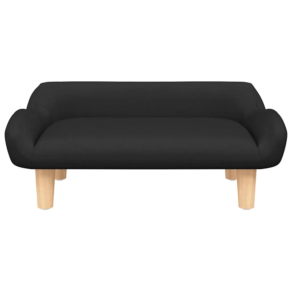 Divano | Divano da soggiorno | Sofa per Bambini Nero 70x40x24 cm in Tessuto