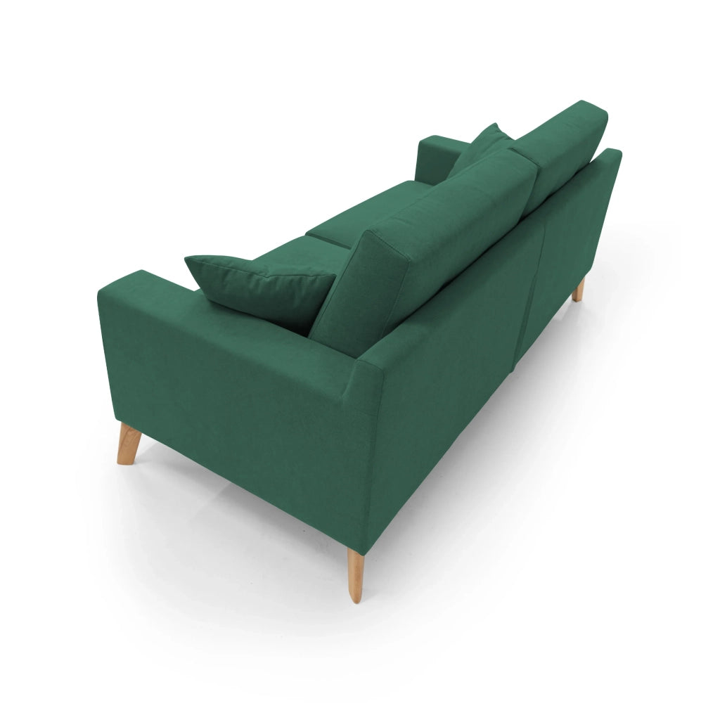 Danish Divano moderno in tessuto morbido impermeabile T02 166 cm verde