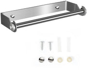 Sostegno per cucina in acciaio inossidabile 304 - fissaggio alla parete - multifunzionale - supporto appeso - resistente ai graffi - impermeabile - supporto per asciugamani in carta