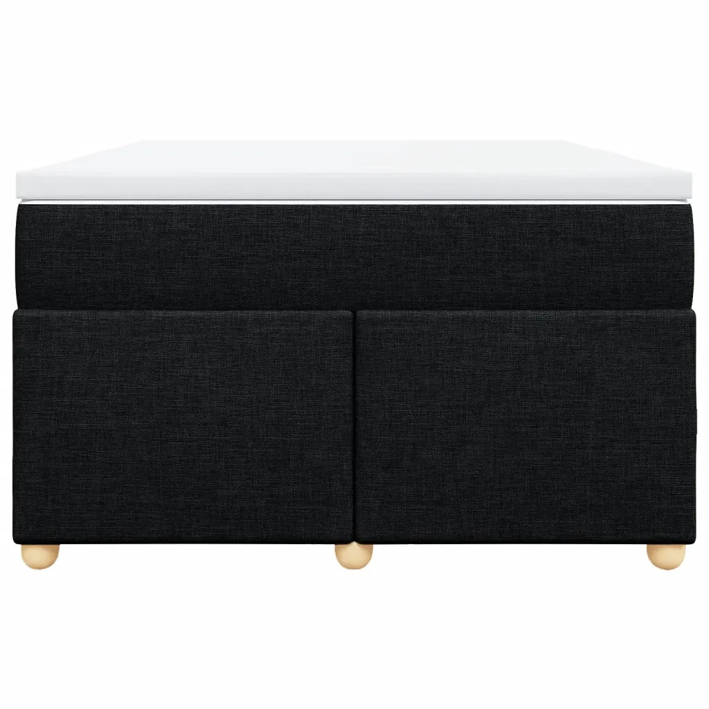 Giroletto a Molle con Materasso Nero 120x190 cm in Tessuto 3285361