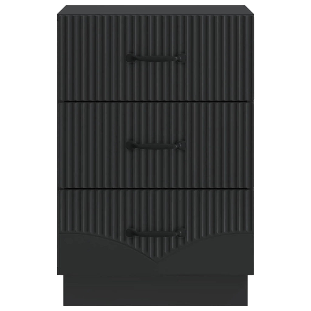 Armadio da Notte Nero 43 x 41 x 63,5 cm Legno ingegnerizzato 895246