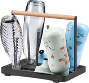 Flessa Asciugacapacchi Universale Metallo Nero per SodaStream Filtro Asciugacapacchi - Duo Crystal Easy Drink Biberon Flessa Asciugacapacchi