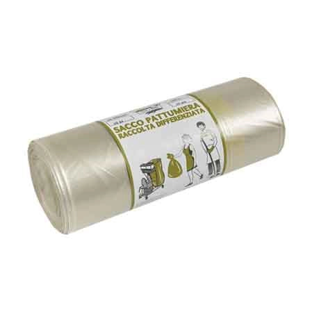 SACCHI PER NETTEZZA URBANA AMBRA 90x120 cm - Colore ambra (10 pz/kg) - 20 rotolo