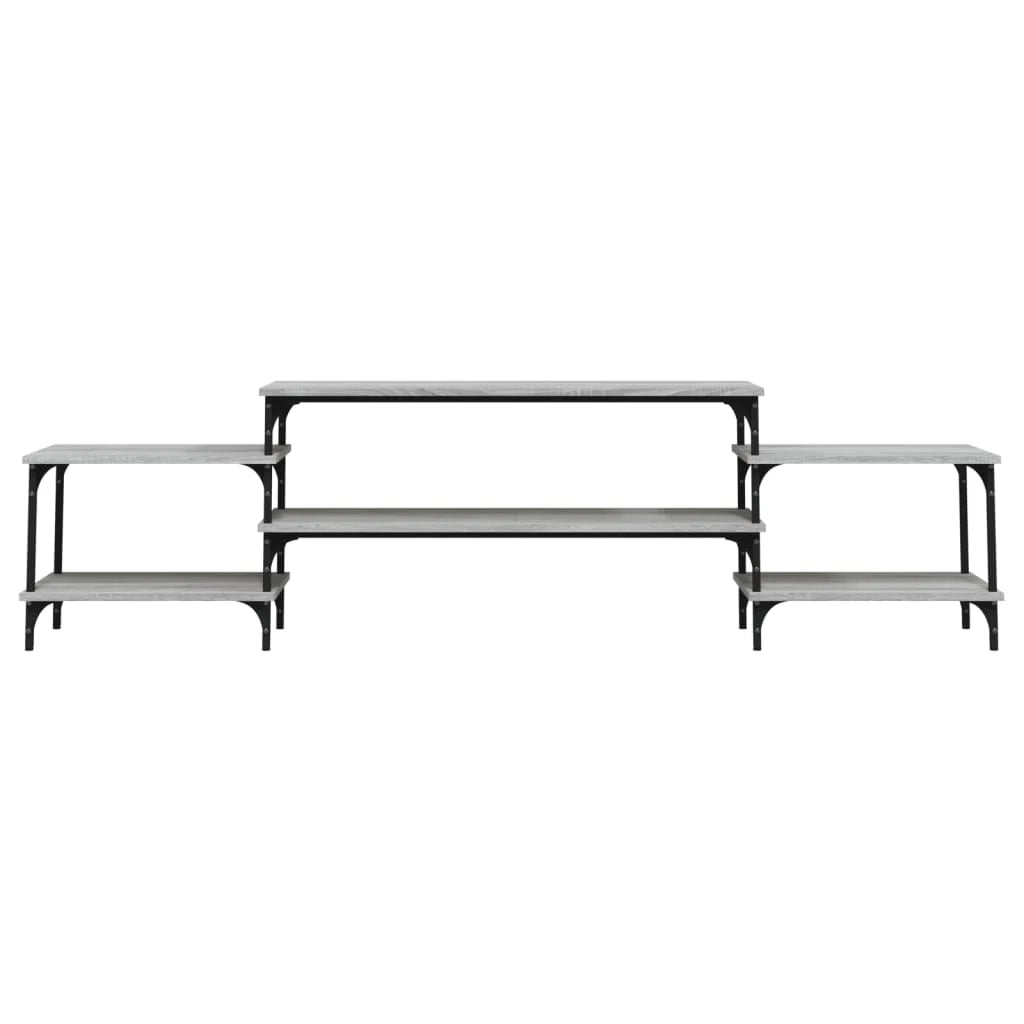 Mobile TV multimediale mensola TV credenza TV sala da pranzo soggiorno camera da letto Sonoma 197 x 35 x 52 cm legno ingegnerizzato grigio 02_0028435