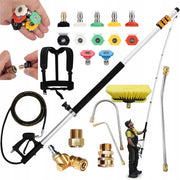 Lancia Telescopica PowerReach ProMax 6.3m – 4000 PSI, 7 Ugelli | Alluminio Leggero, Compatibile con Idropulitrici