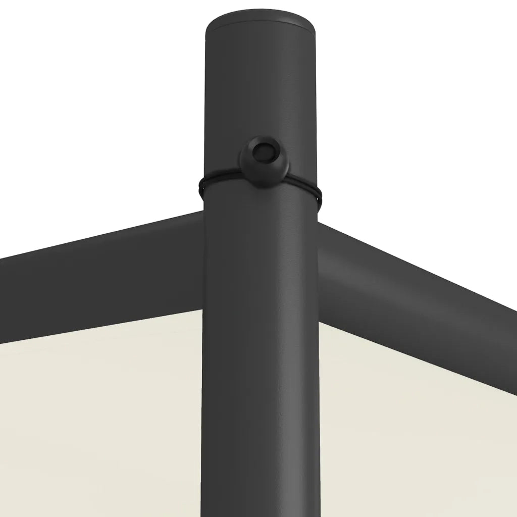Gazebo Bianco 3x3 m 180 g/mÂ² Tessuto e Acciaio