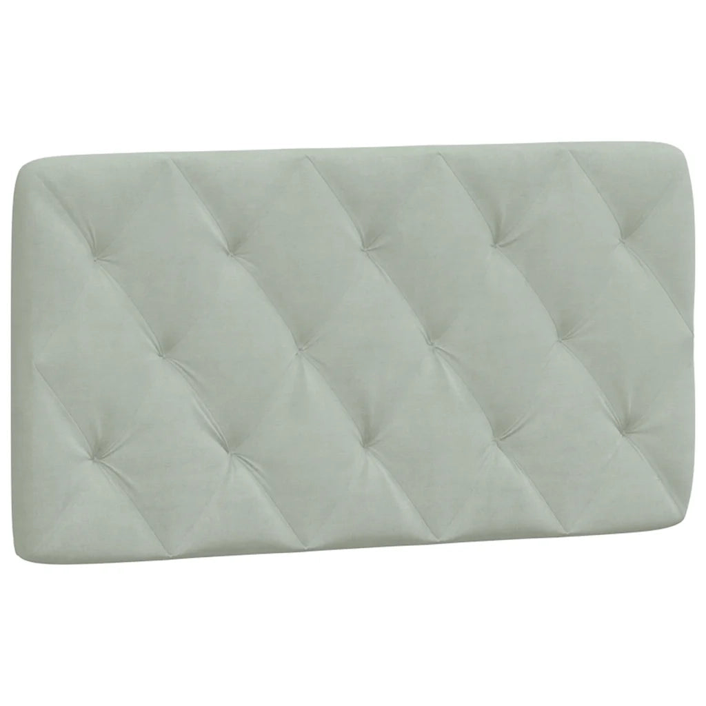 Giroletto senza Materasso Grigio Chiaro 100x200 cm Velluto