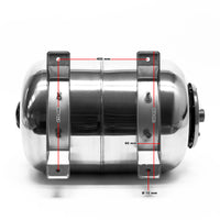 Vaso di espansione 100 l orizzontale acciaio inox per impianti idrici, sistemi autoclave, membrana EPDM