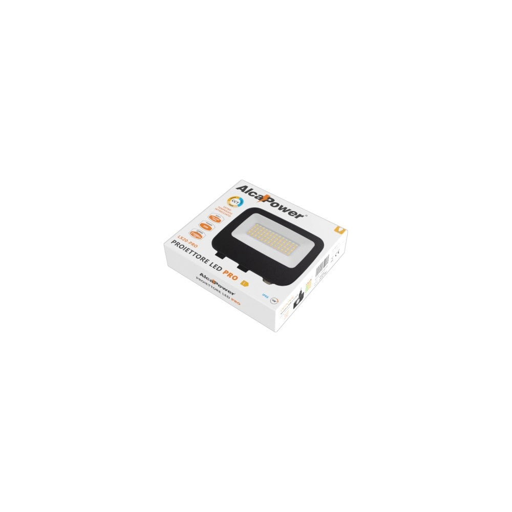 Alca power lx20-pro proiettore led da 20w a 220-240v temperatura di colore e flusso luminoso regolabile