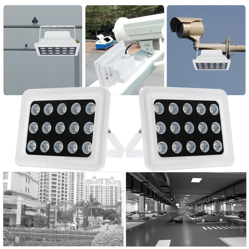 Trade Shop - Illuminatore Faretto Infrarossi Per Telecamera 15 Led Ir 900 Lm Per Telecamere -