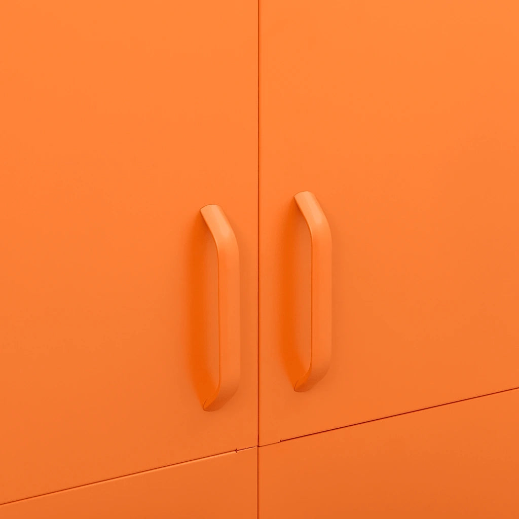 Armadio Arancione 90x50x180 cm in Acciaio cod mxl 67709