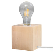 Lampada da tavolo DORMA legno naturale E27 Pure Lume