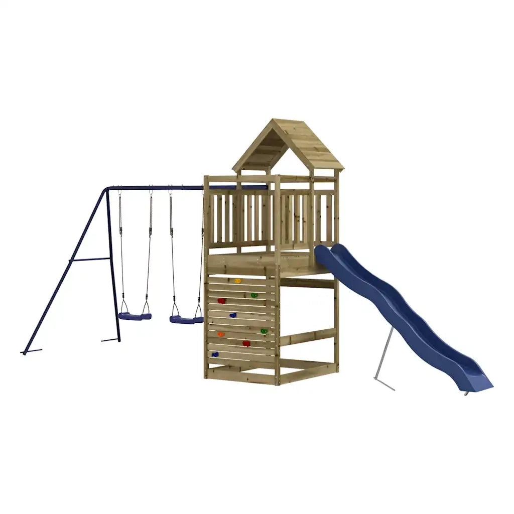 Set da Gioco da Esterno in Legno di Pino Impregnato 3156990