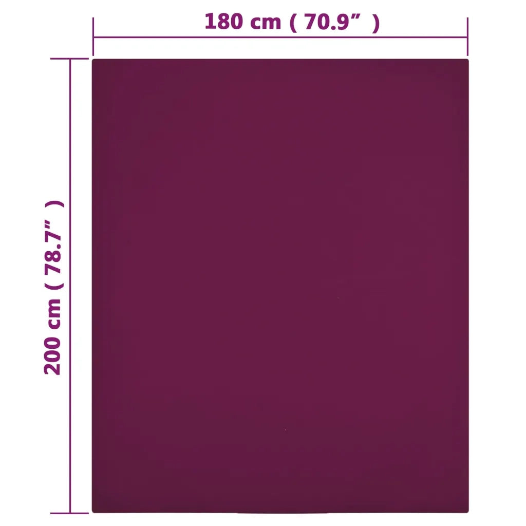 Lenzuolo con Angoli Jersey BordÃ² 180x200 cm Cotone cod mxl 78726