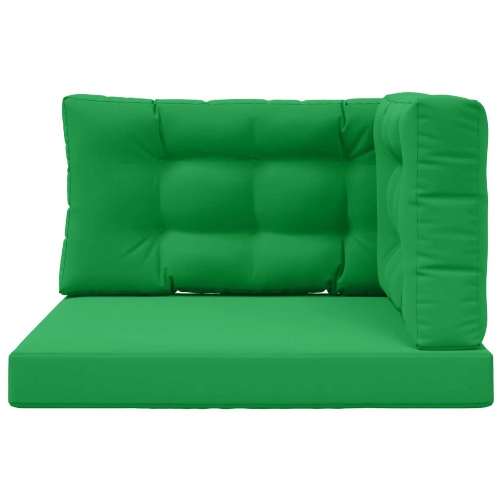 Cuscino per divano da esterno 3 pcs Verde Poliestere