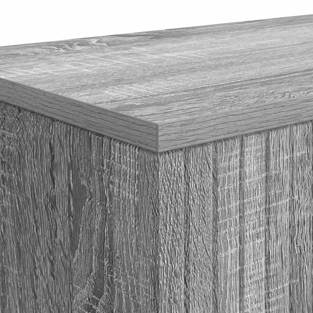 Tavolo consolle Rigato Sonoma grigia 155 x 29 x 74 cm