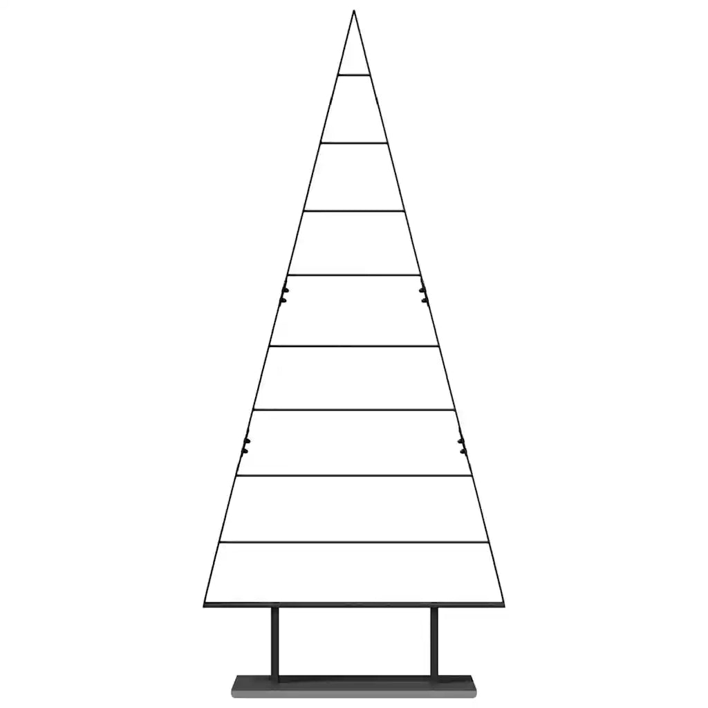 Albero di Natale in metallo con supporto Nero 180 cm Acciaio 42019173
