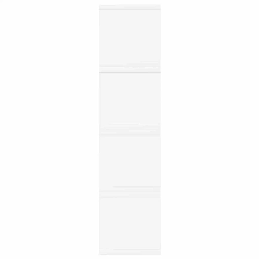 Rack per Stoccaggio CD 4 pz Bianco 40 x 17 x 17 cm 8012708