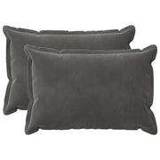 Cuscino con cuscino HOUTEN 2 pz Grigio Scuro Velluto 933226