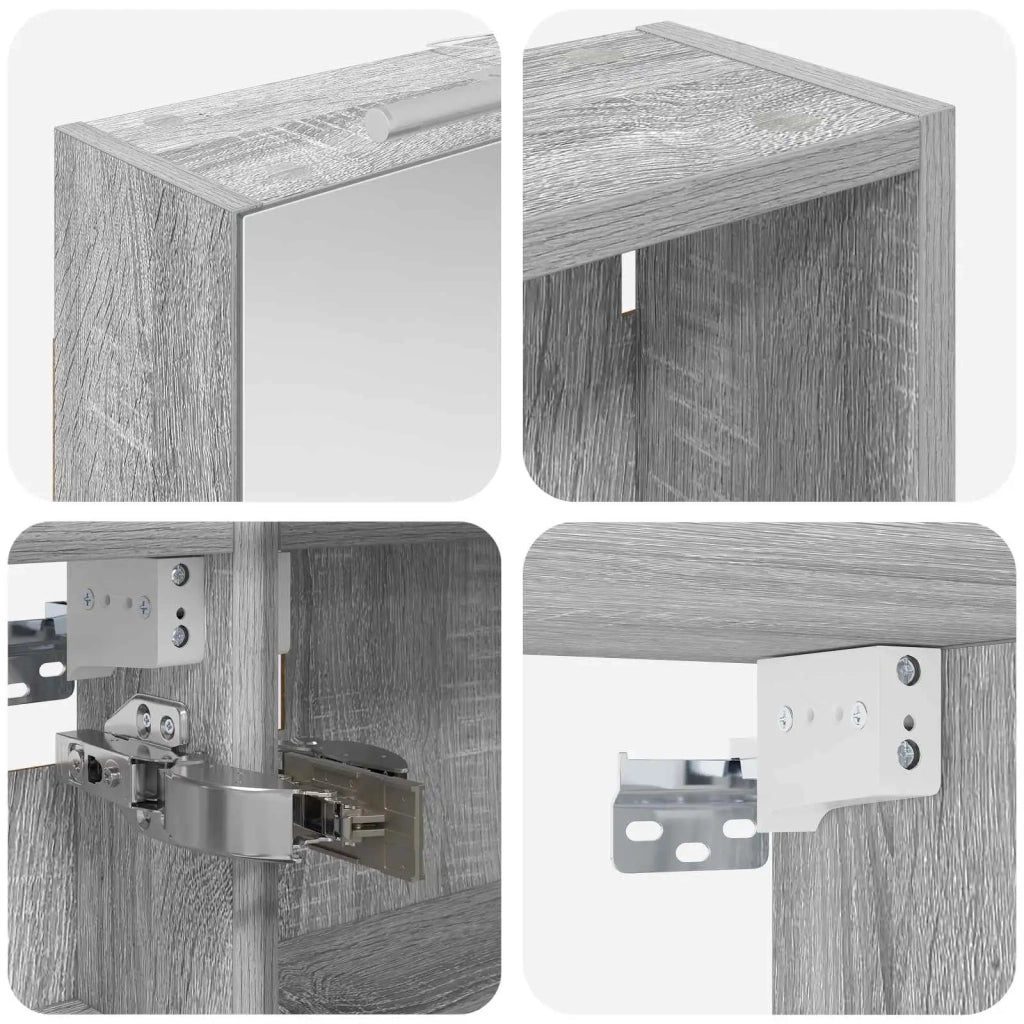 Set di Armadi da Bagno con lo scaffale 3 pcs 120 x 14,5 x 70 cm