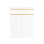 Mobile lavanderia con sacchi Portabiancheria pieghevoli Cesto portabiancheria Mobile da bagno, Bianco 71x33x85cm BZR79-W
