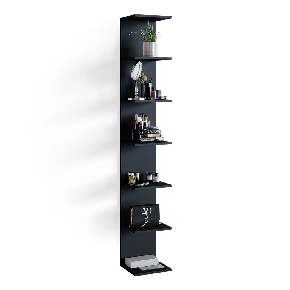 Libreria da parete Paolo Nero 30 x 190 cm Vicco