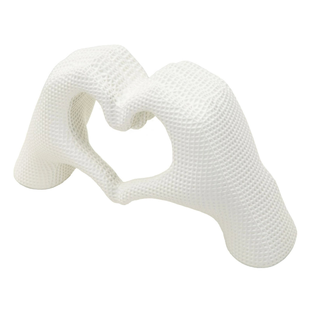 Scultura Mani, Bianco, Poliresina, 13,5x25x7,5 cm
