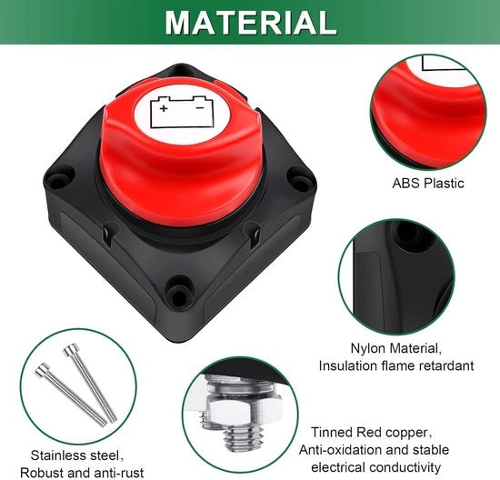 Interruttore di alimentazione Batteria 12V 24V 48V con 1-2-Entrambe le posizioni per Barca Auto Camion