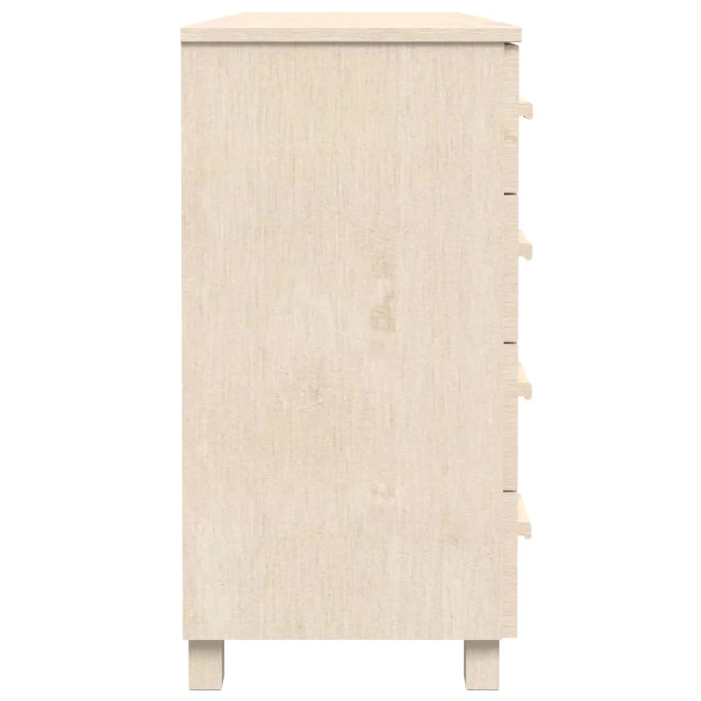 Credenza buffet cassettiera mobile contenitore organizer cucina soggiorno soggiorno 113 x 40 x 80 cm legno massello di pino marrone 02_0032172