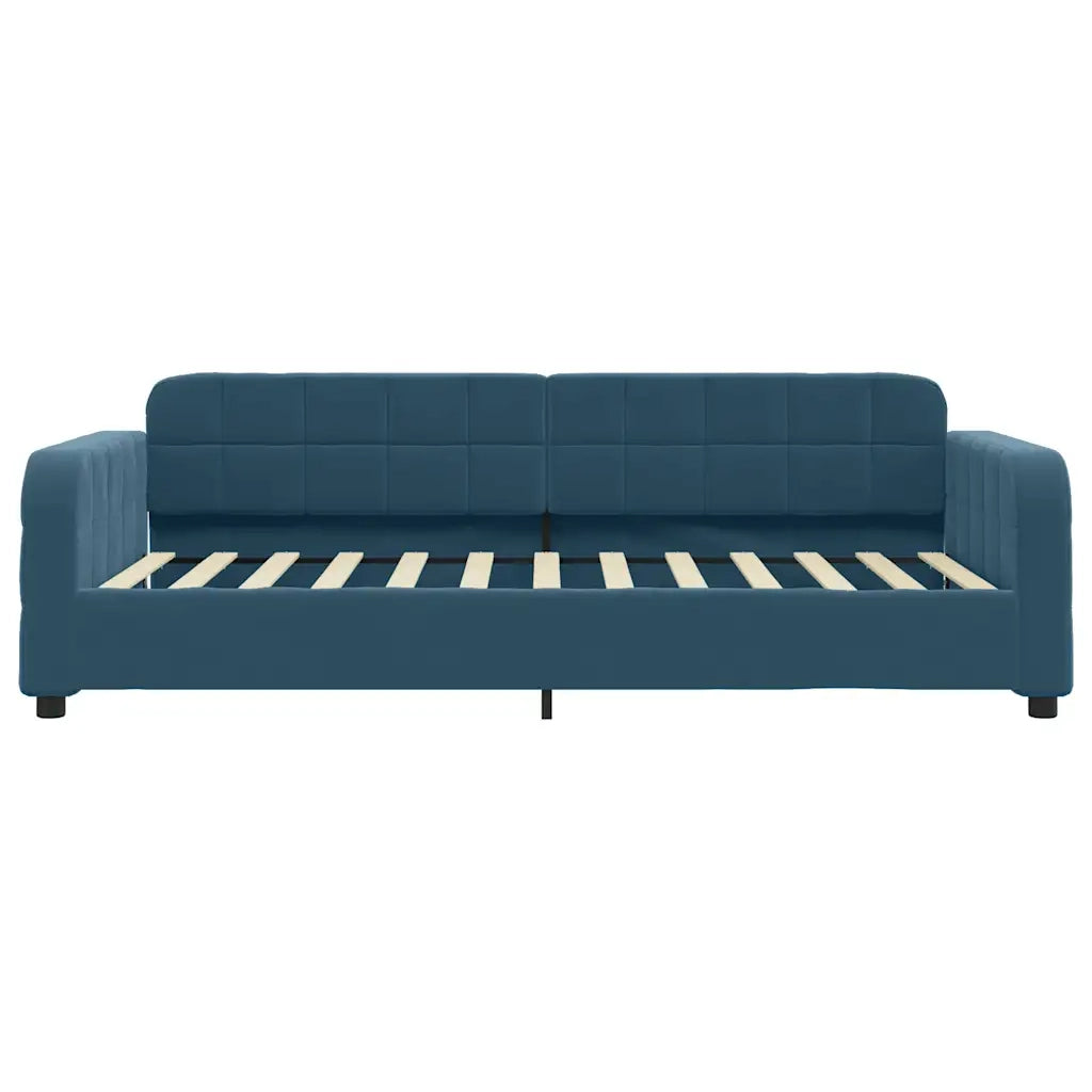 vidaXL Letto da Giorno Blu 100x200 cm in Velluto