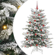 Albero di Natale | Decorazioni natalizie Artificiale con Rami Pieghevoli Bianco 150 cm