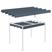 Tenda Retrattile 3x2.5 m per Gazebo 2.85x2 m ¨C zephmum ¨C Grigio Scuro