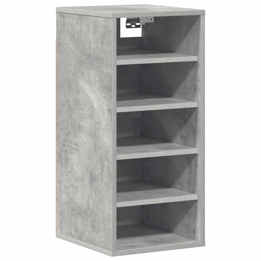 Scarpiere 2 pz Grigio Cemento 31,5x35x70 cm in Truciolato 808990