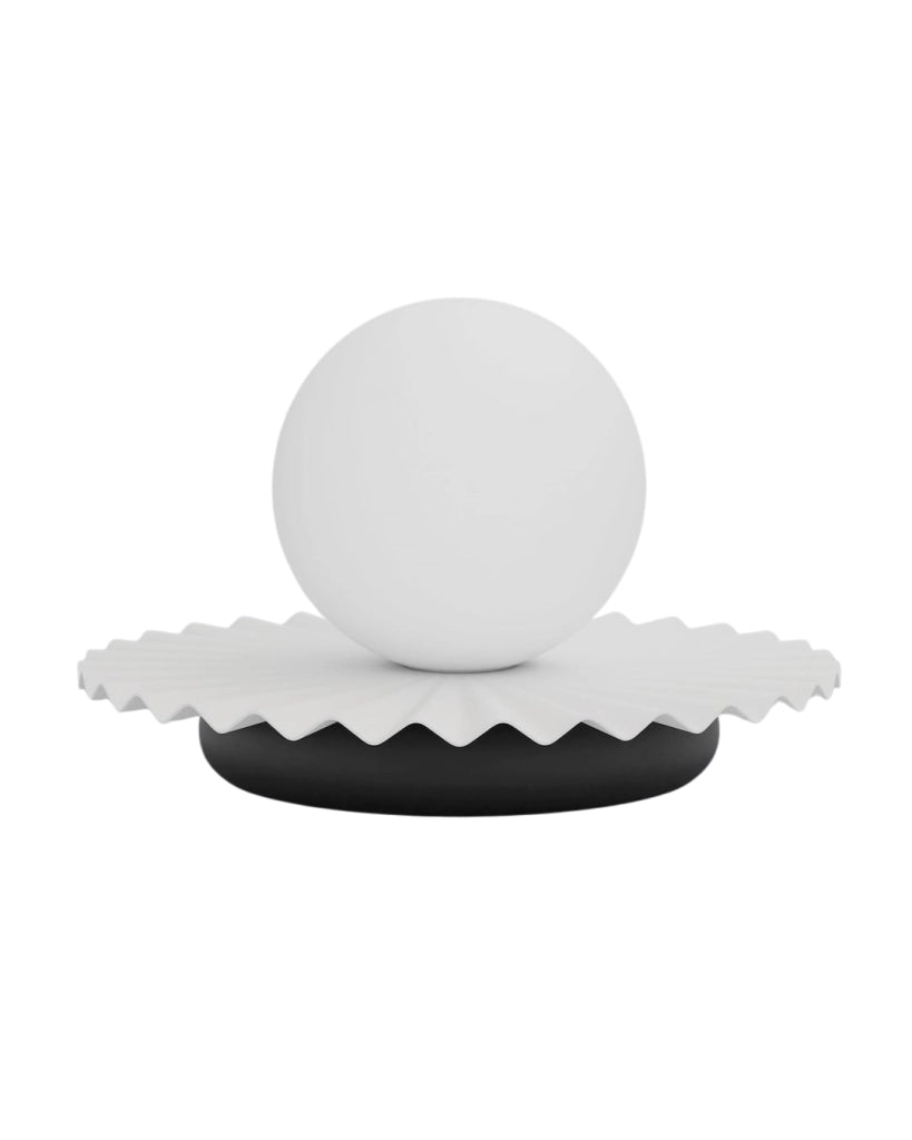 Lampada da tavolo UMBRA Emibig vetro bianco nero G9