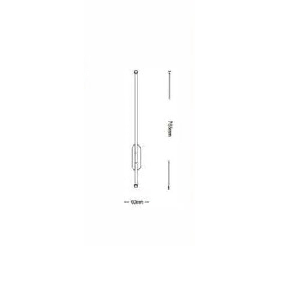 Trade Shop - Applique A Led 12 Watt Tubo Lungo Bianco Moderno Luce Fredda Calda Naturale E80 -