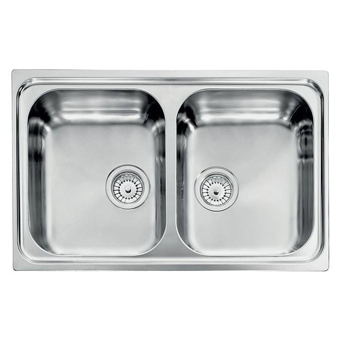 CM Zenith 79x50 2V Lavello ad incasso Rettangolare Acciaio inossidabile