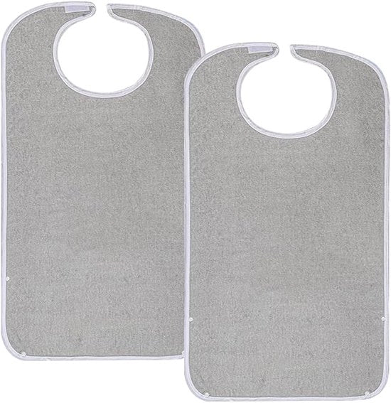 2-pack di cuffie acqua-resistenti per adulti, riutilizzabili e lavabili per anziani, protettore di abbigliamento unisex, cuffie acqua-resistenti regolabili in cotone per adulti per anziani e disabili
