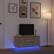 Mobile Porta TV con Luci LED-Mobile per TV-Credenza TV Rovere Sonoma 100x41x50 cm