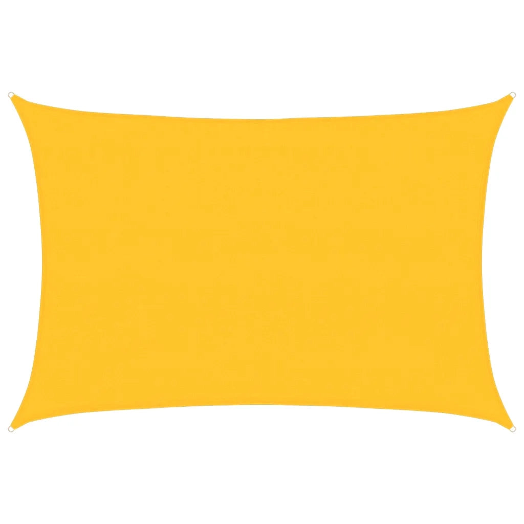 Vela Parasole 160 g/m² Rettangolare Giallo 4x5 m in HDPE 311573