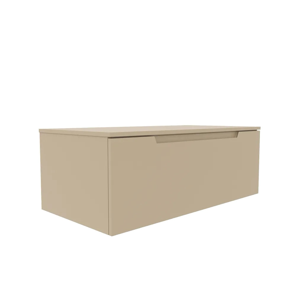 Cassettone scorrevole 100cm sabbia opaco chiusura soft-close | Bako