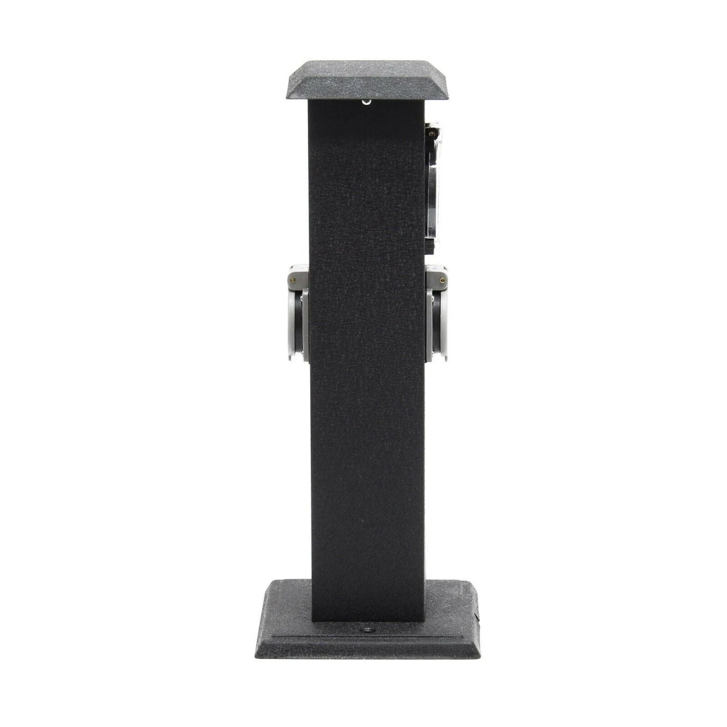 Colonna di alimentazione da esterno con 2 prese di corrente e timer metallo IP44 16_0002280