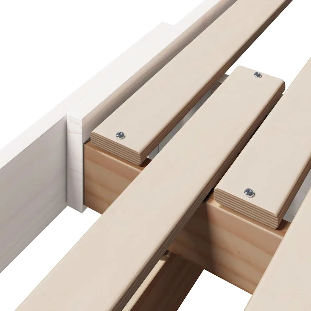 Struttura del letto Bianco 80 x 200 cm Legno multistrato 877210