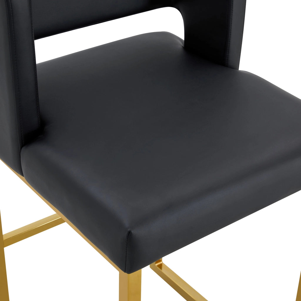 SGABELLI da bar design nordico 91,4 cm nero e oro