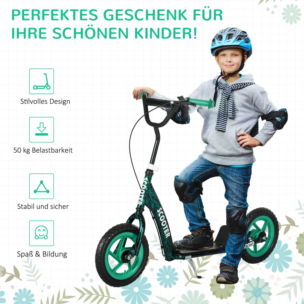 Monopattino per Bambini ¨C zephmum ¨C Verde, Acciaio, Regolabile