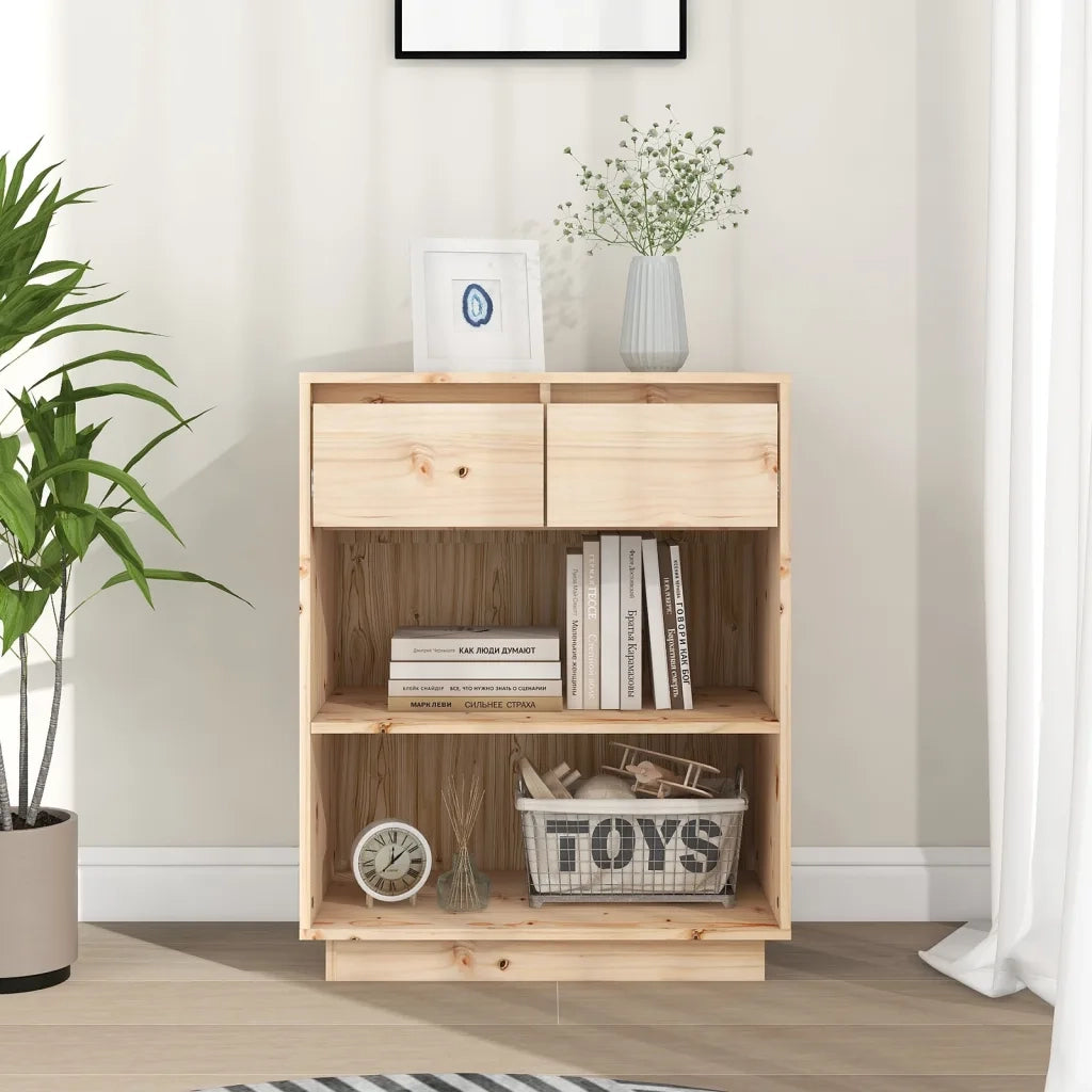 Mobile Consolle | Tavolo d'Ingresso 60x34x75 cm in Legno Massello di Pino