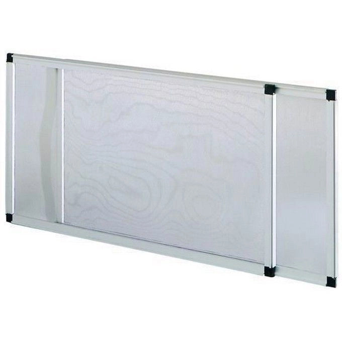 Blinky 75010 Standard Telesio Zanzariera Estensibile per Finestre Alluminio Anodizzato Fibra di Vetro 50x70 cm colore Grigio