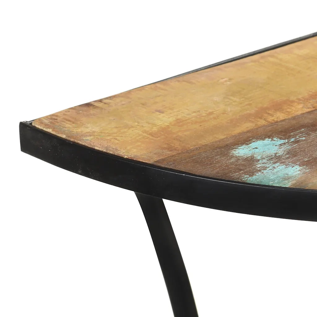 Tavolino Laterale 110x40x77 cm in Legno Massello di Recupero 321949