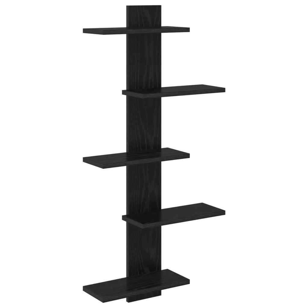 Mensola a muro flottante Rovere Nero 48,5 x 15 x 101 cm 8012197