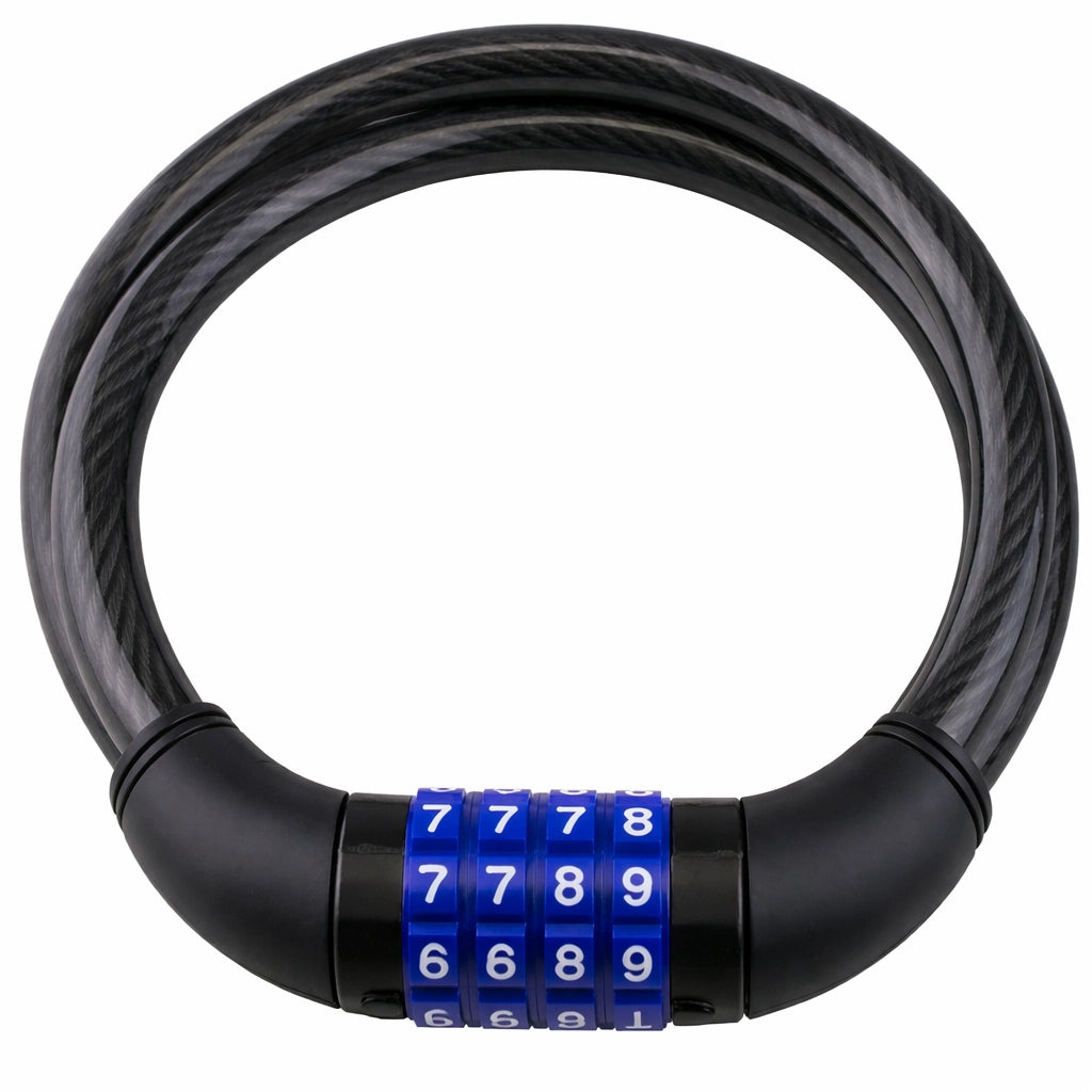 Lucchetto Bicicletta Cavo Acciaio 12x800 mm Combinazione Cambiabile | 65346