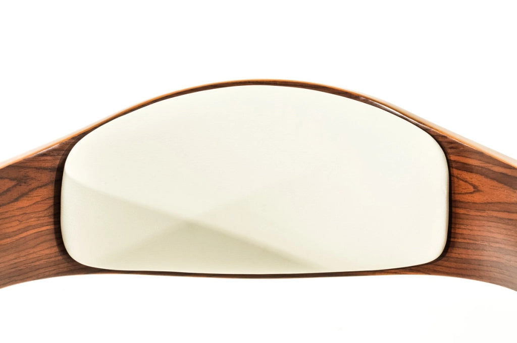 Set 2 Sgabelli Rйtro KINGSTON in similpelle Noce/bianco